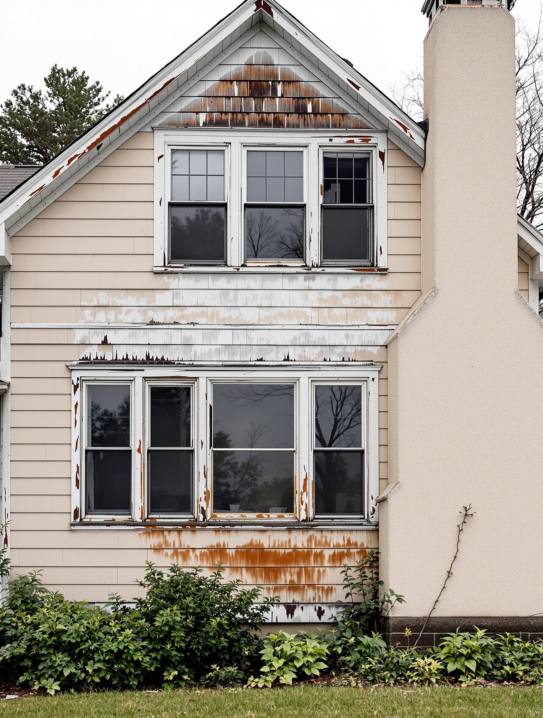Before — Faded Siding